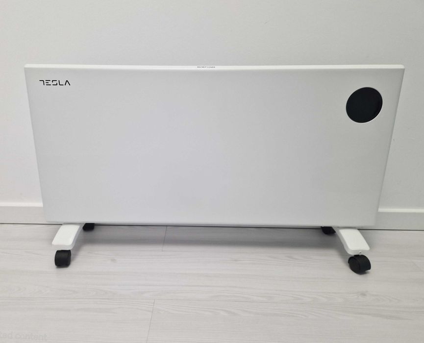 Convector electric Tesla PC502WDW, 2000 W, Termostat reglabil, Alb