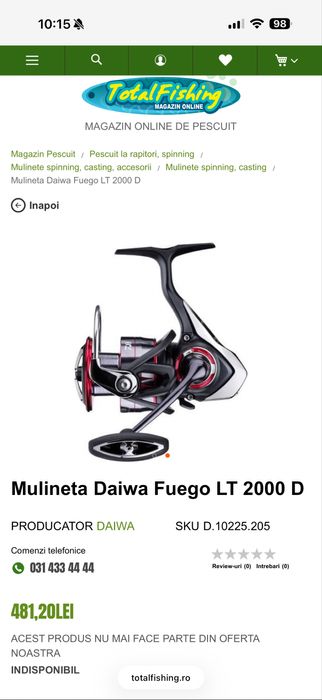 Lansete / mulinete spinning - Maver -Daiwa