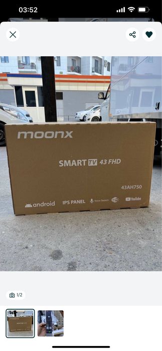 Телевизор moonx 43/50/55 Smart TV 4К Голосовой пульт Доставка бесплатн