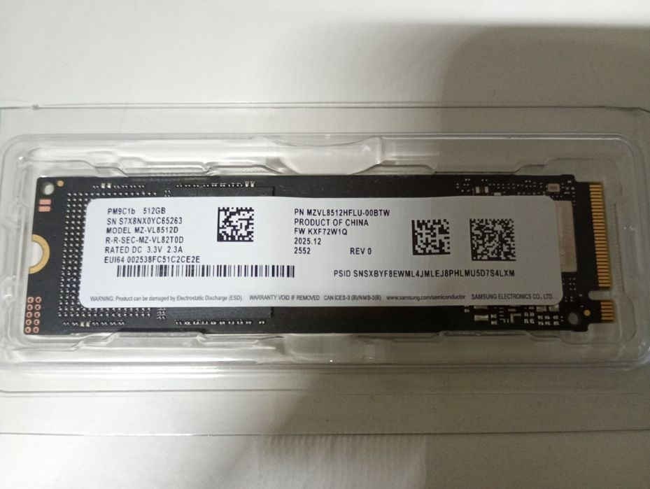 SSD накопители M.2 512Gb/SATA 1000Gb