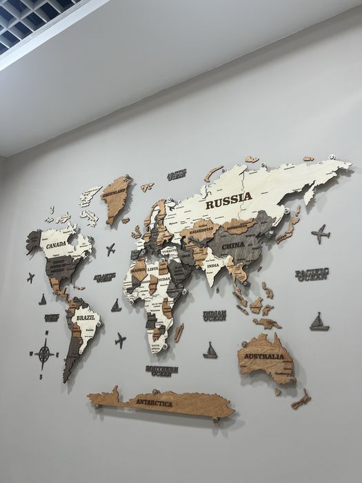 3D Dunyo xaritasi, 3Д карта мира