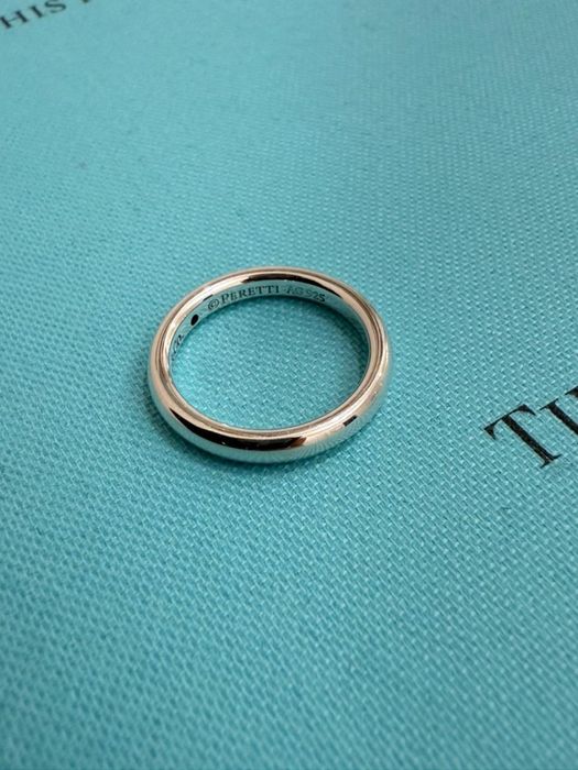Кольцо Tiffany Co серебро с бриллиантом