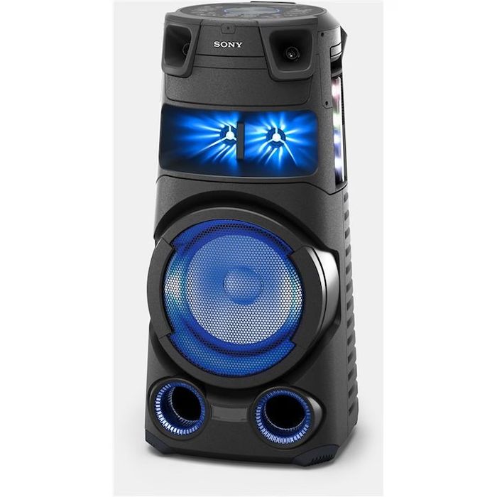Аудио Тонколона SONY MHC-V73D, Hi-Fi, Jet Bass Booster, Party music, Party lights, Dj Effects, Bluetooth, NFC, LDAC, USB, DVD, HDMI, Черен