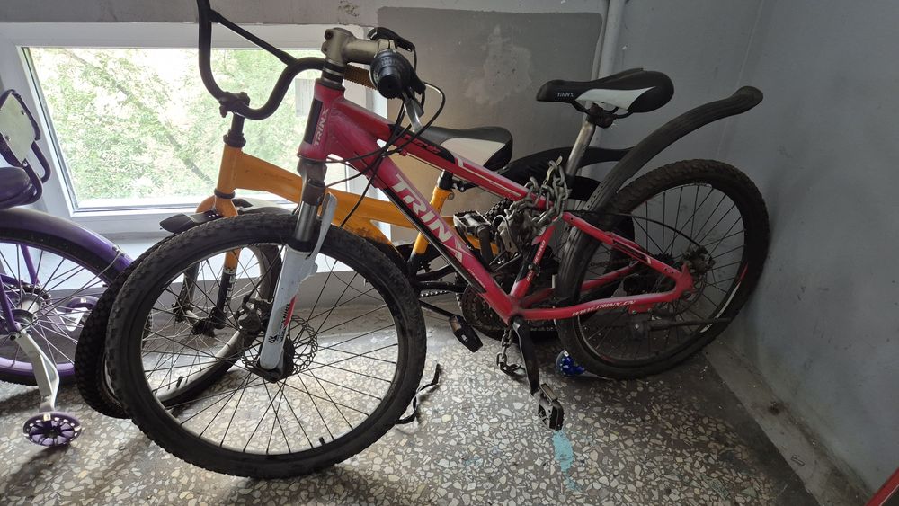 Велосипед на ходу