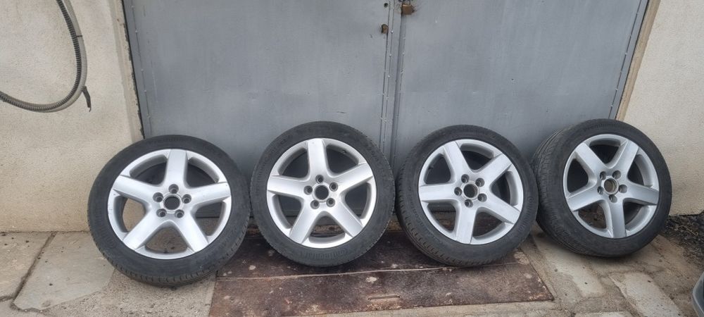 Оригинални джанти 17 ки за VW с Летни  Continental 225/45/17  Дот 2022