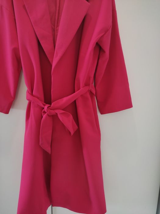 Only миди тренч фуксия р-р Л