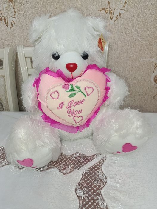 Oq ayiqcha . Мягкая игрушка Мишка