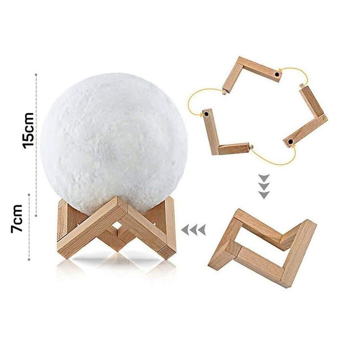 3D лампа дифузер - Луна