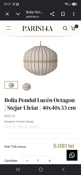 Lustra de lux nouă
