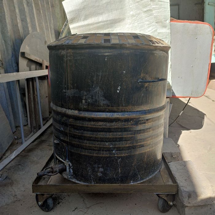 Продаётся тандыр на тележке с колёсиками