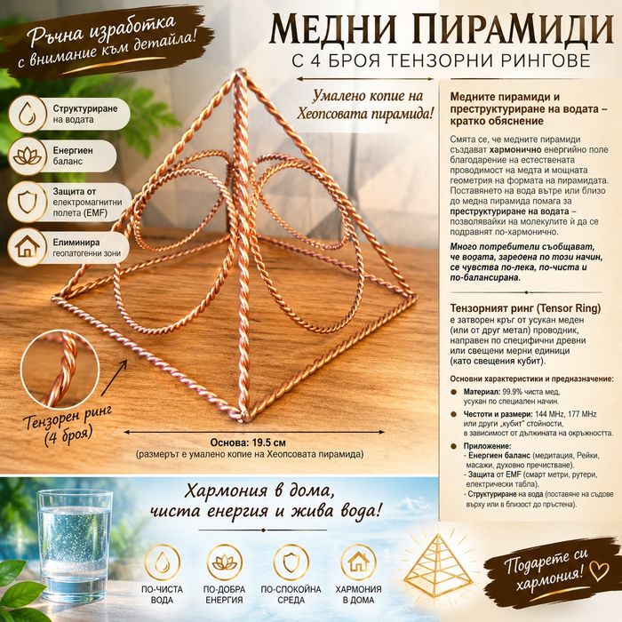 Медна пирамида за защита