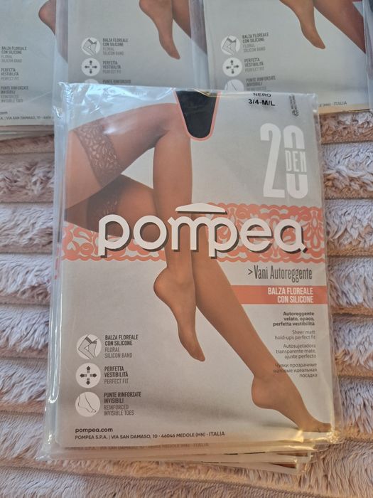 Dresuri cu banda Pompea, negru, 20 den