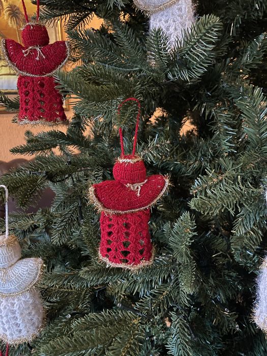 Ornament de Craciun - ingeras sau clopotel - produs artizanal