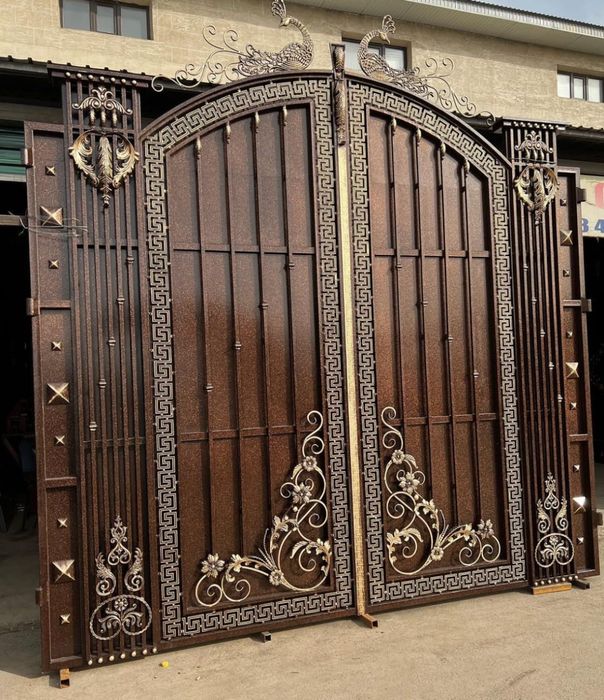 Ворота навес решотка