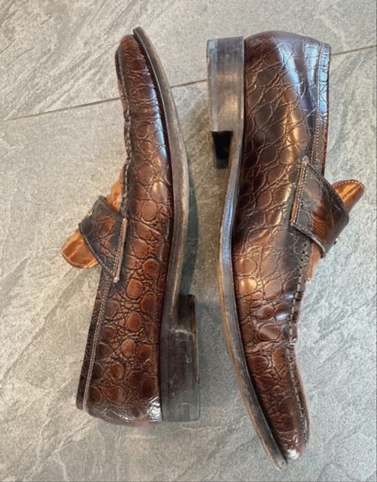 Mocasini Harris Firenze din piele exotică, mărimea 41