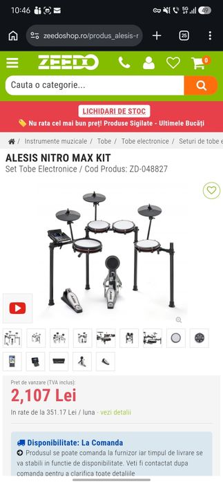 Tobe Alesis Nitro Max Kit