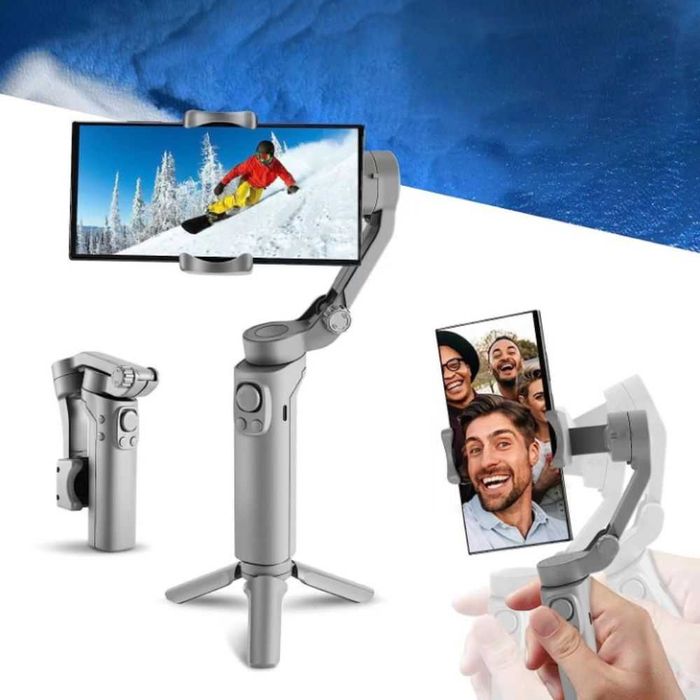 Stabilizator Gimbal smartphone 3 axe Detectare faciala pt Vlog Video