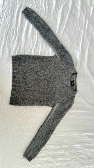 Pulover casmir gri Massimo Dutti