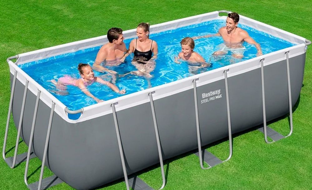 НОВ Луксозен Басейн с пясъчна помпа BESTWAY 4.12м-2.01м-1.22м. Гаранци