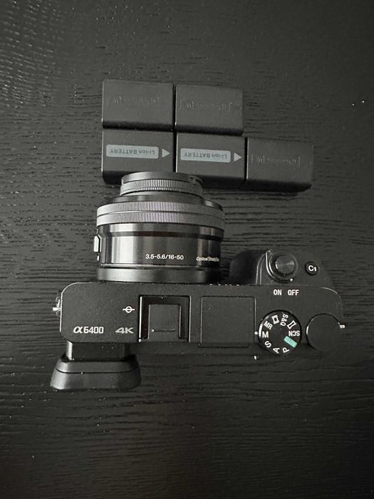 Sony A6400 + obiectiv kit 16–50 mm