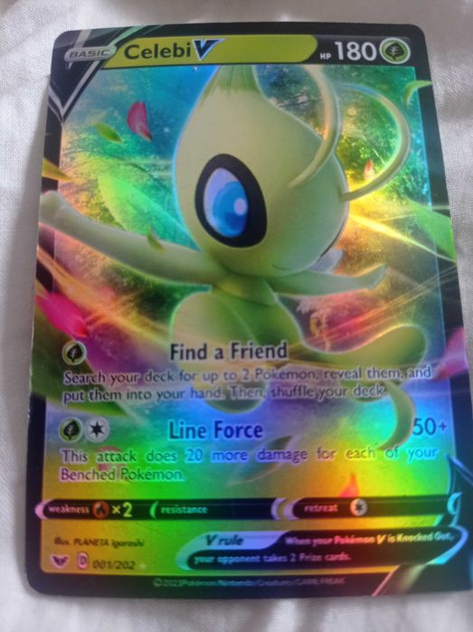 Pokemon card celebi v