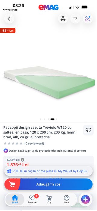 Pat copii design casuta