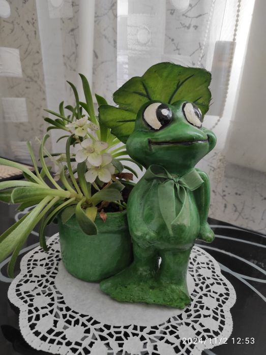 Горшочек уточка декоративный