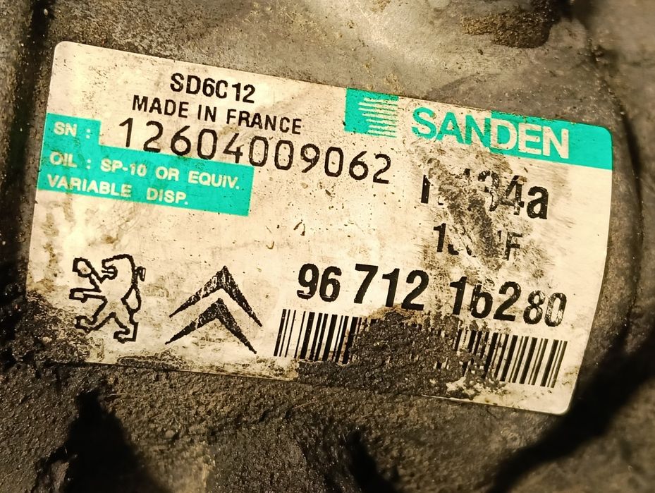 Компресор климатик Peugeot Citroen 1.6 HDi 92 к.с. 9HP – Sanden SD6C12