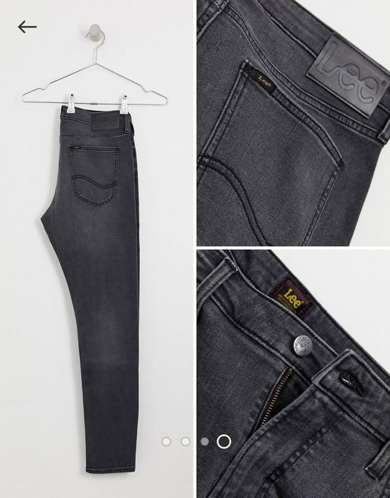 Blugi/Jeans Lee Malone Negri/Dark Wash W32L32