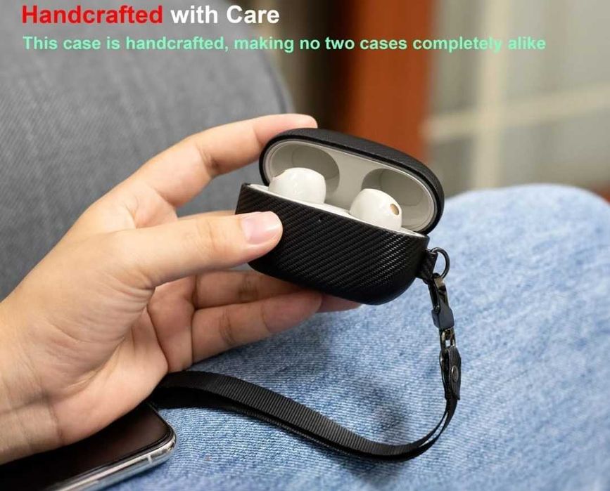Carcasa protectie casti Sony WF-1000XM5 material fibra carbon