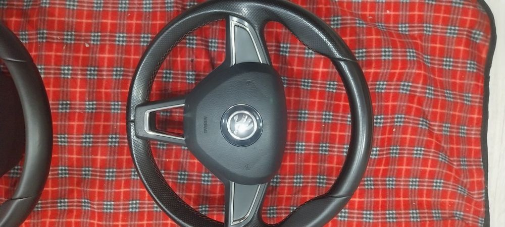 Volan skoda Octavia,Fabia, piele perforata