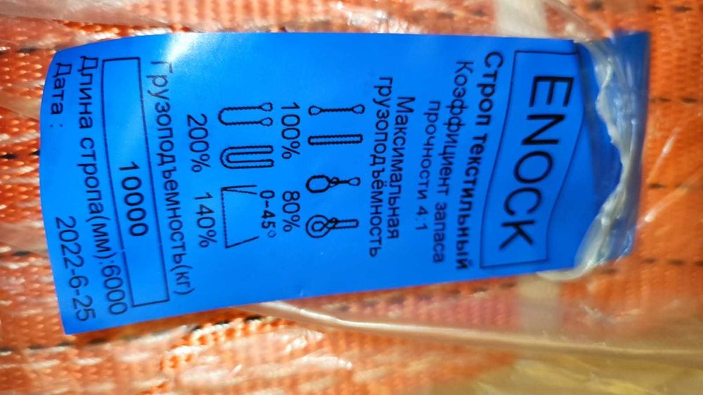 Стропы текстильные, стяжка