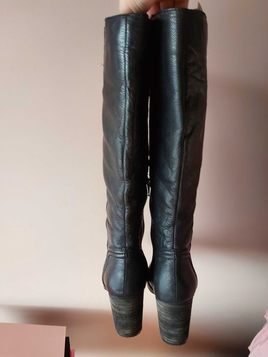 Cizme cu toc din piele naturală 36