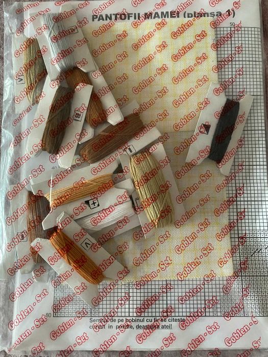 Kit goblen ''Pantofii mamei'' Goblenset Pitesti
