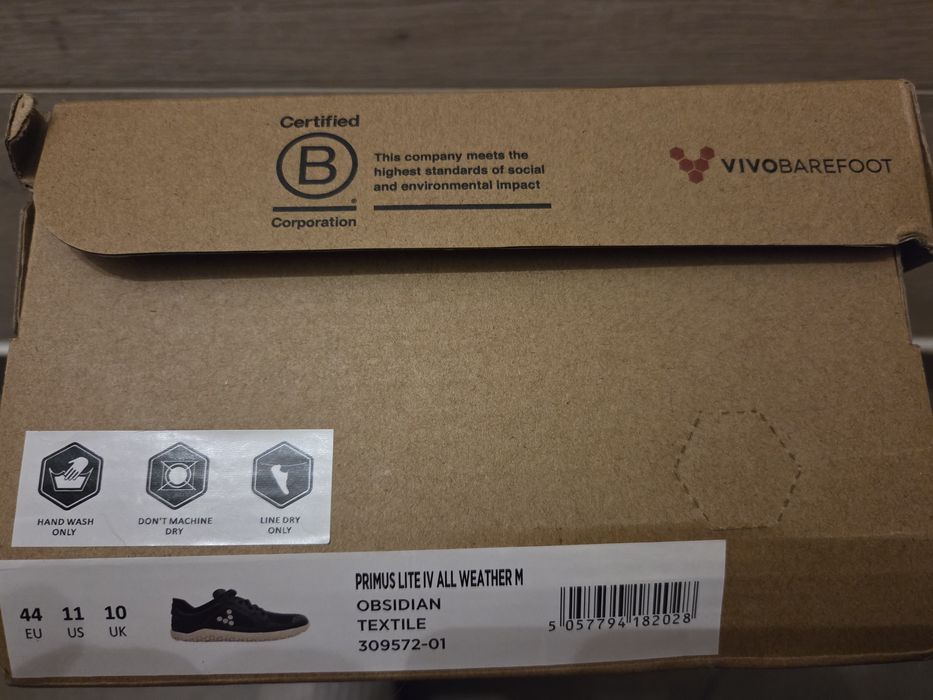 Vivobarefoot - Primus Lite IV all weather black - размер 44