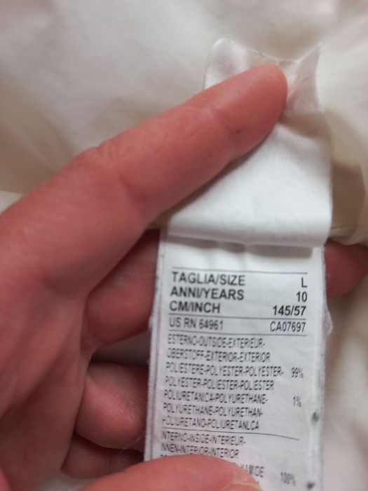 Дълго детско есенно-зимно яке Benetton, 10-11 год.