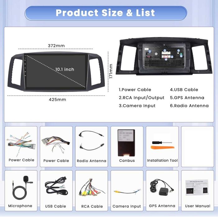 Мултимедия Двоен дин за Jeep Grand Cherokee 04 - 07 навигация Android