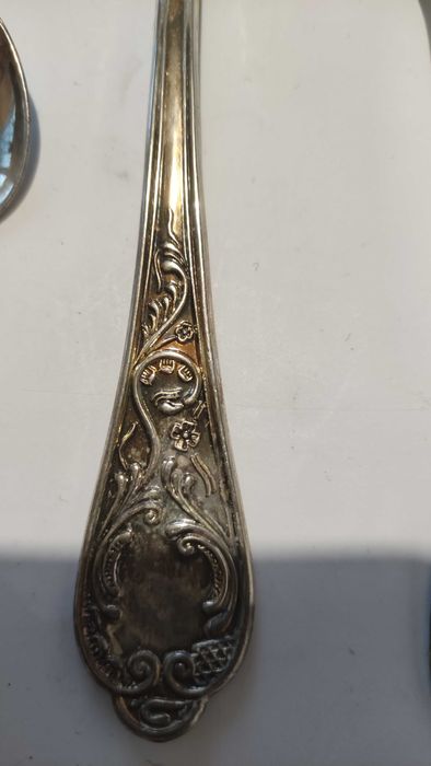 Комплект италиански посребрени прибори за хранене