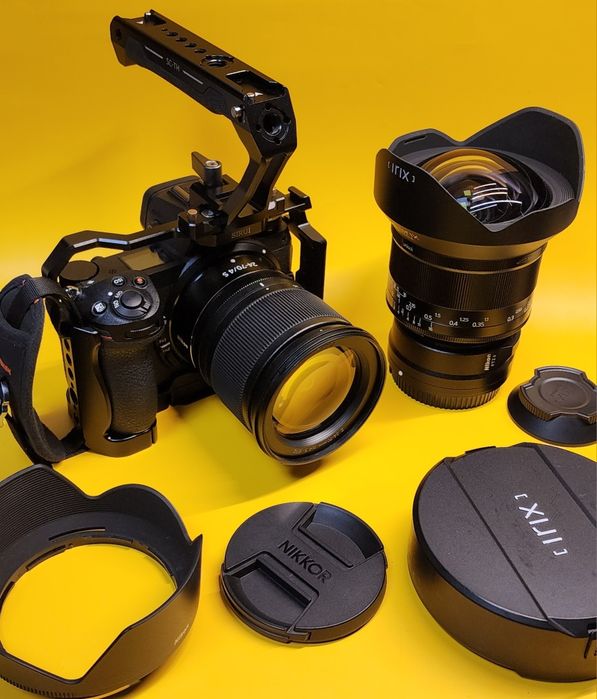 Nikon Z6 II + 2 obiective (24-70mm f4 s, 11mm f4), adaptoare, cage, card cfexpress, bliț etc