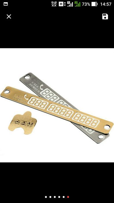 Placuta card parcare temporara cu nr telefon fosforescent în parbriz