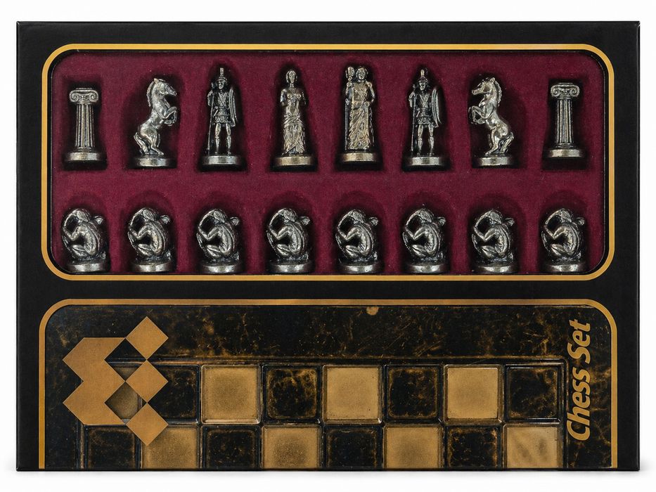 SAH de colectie la set - manopoulos high quality gift chess set - din 1995 NOU colectie, raritate oportunitate cadou special