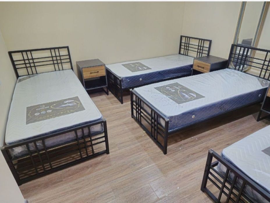 односпальная кровать Loft krovat темир крават metal kalavat Лофт