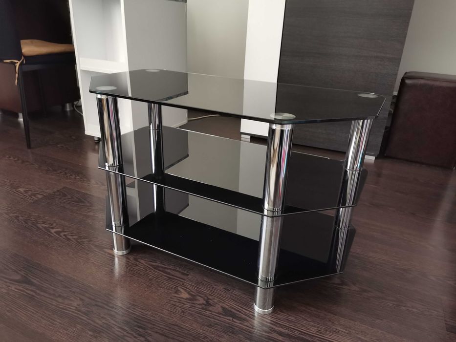 Masa de sticla neagra