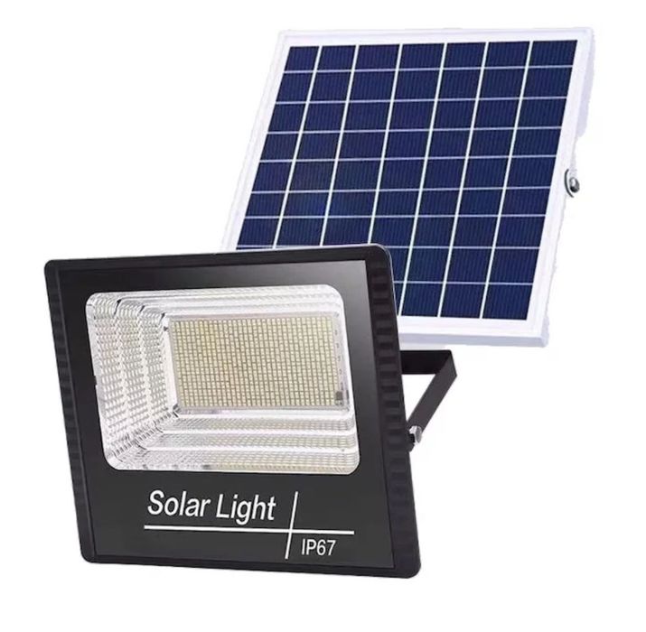 Proiector LED solar cu panou solar – IP67