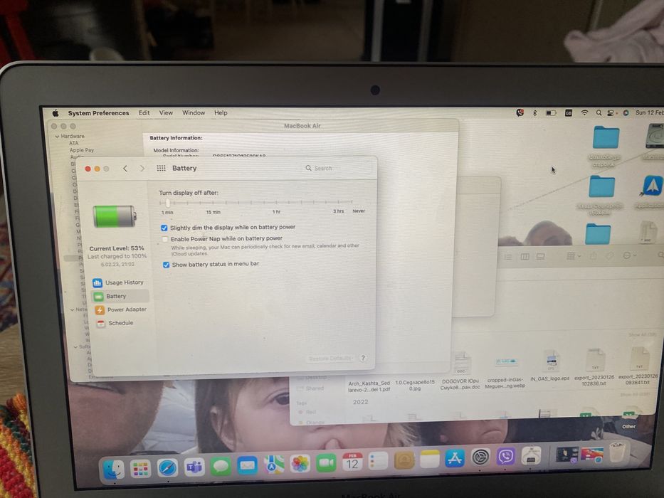 Apple Macbook 13.3 a1466  i7 2.2 ghz 8gb 256ssd