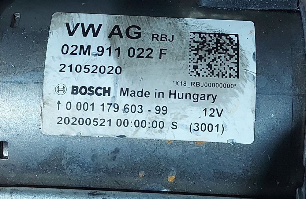 Electromotor Bosch Volkswagen 12 V