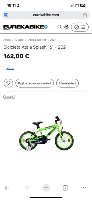 Bicicleta copii 16’’ ca noua