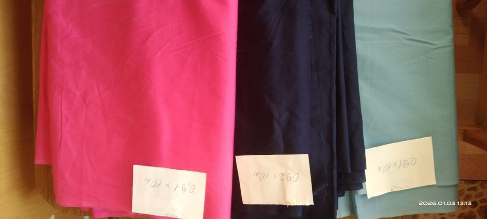 Отрезы тканей разных