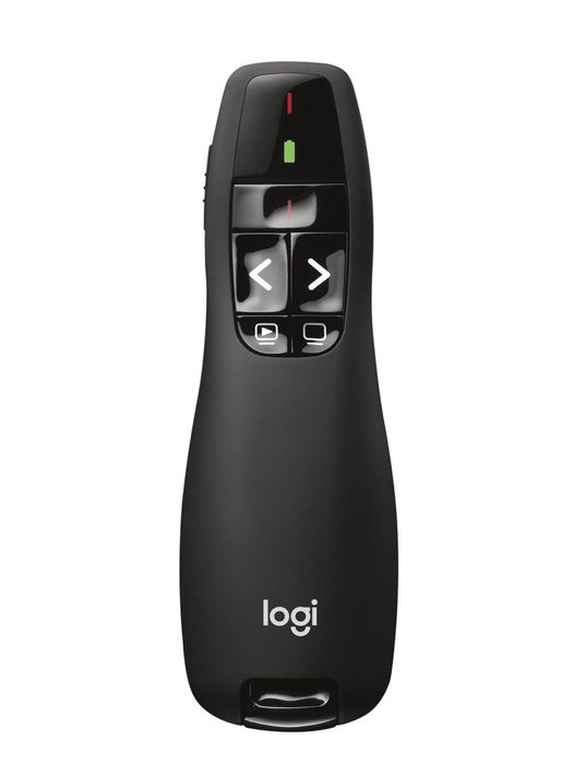 Презентер Logitech Presenter R400 черный с лазером