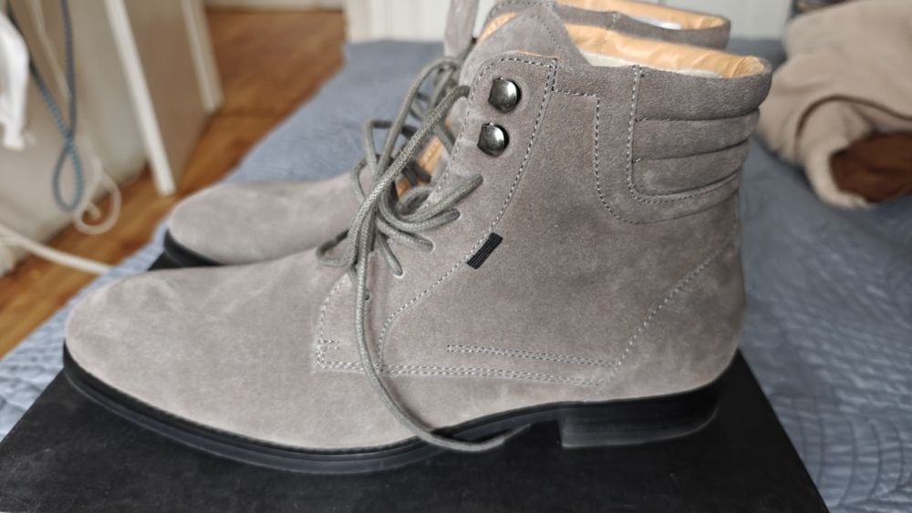 Мъжки боти Rage Age, сив велур, 43